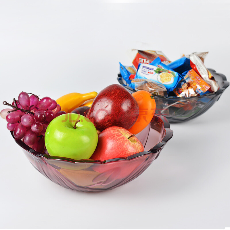 麦宝隆创意塑料果盘现代简约水果盘欧式客厅零食盘婚庆果盆糖果盘