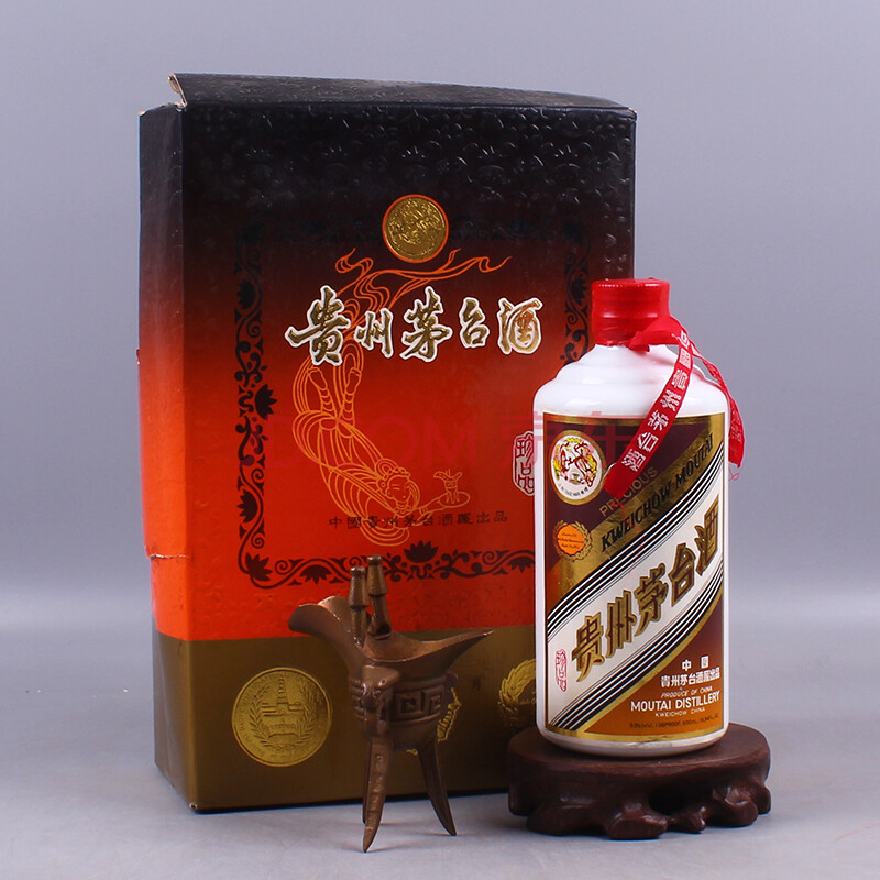 貴州茅臺酒(紅皮珍品) 1990年代初 53度 500ml 1瓶 【89】(名酒 老酒