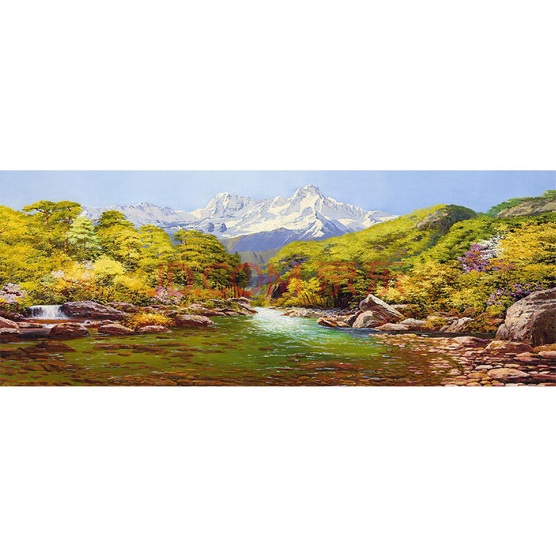 【油画】郑春峰《源远流长》70*180cm