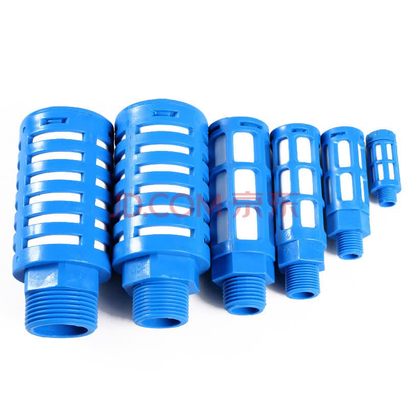 伊莱科(elecall) 气动消声器 psl型电磁阀消声器 塑料消声器 蓝色 1寸