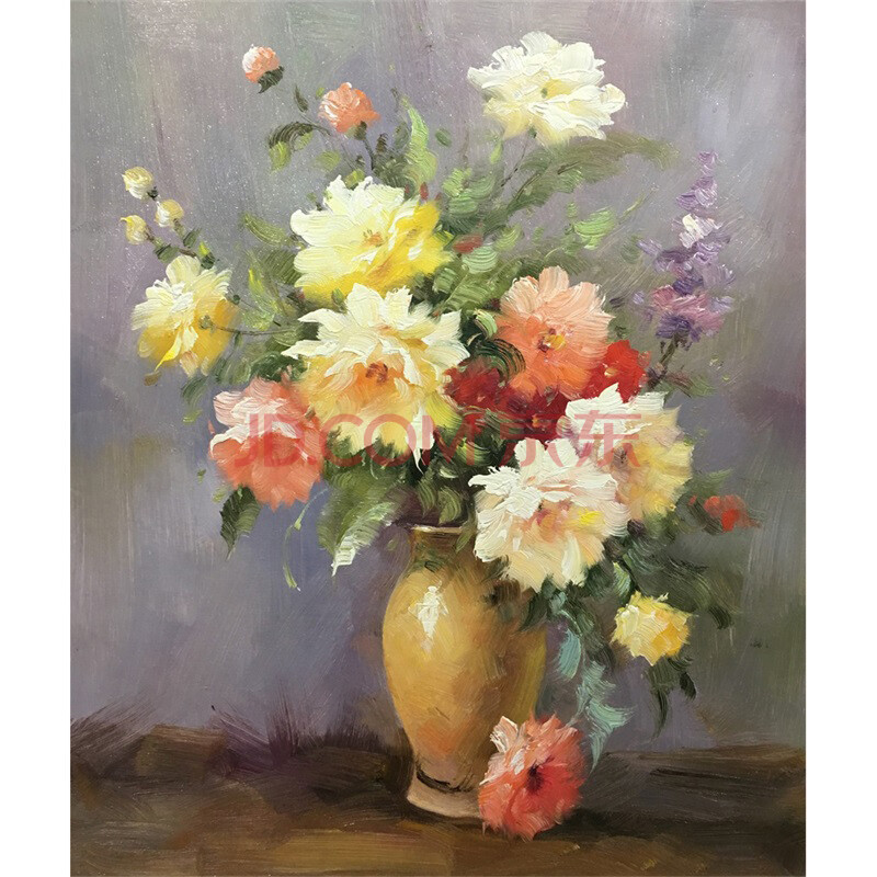 黄欣雨《花开富贵》 布面油画