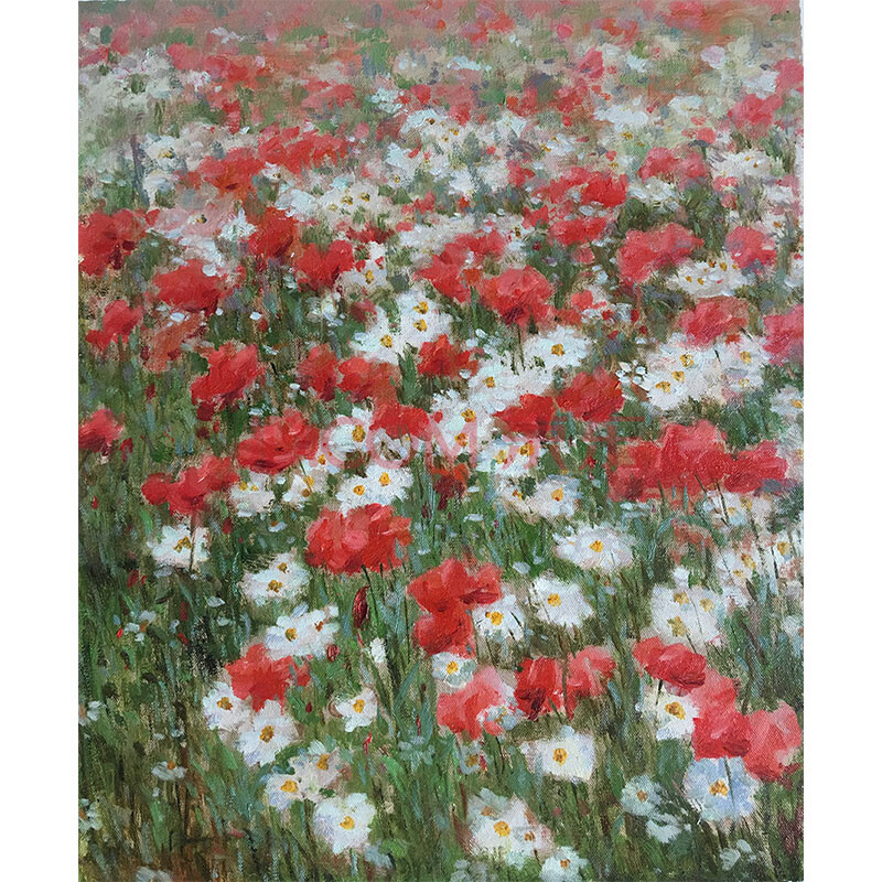 陈效英 《花丛》布面油画 推荐收藏