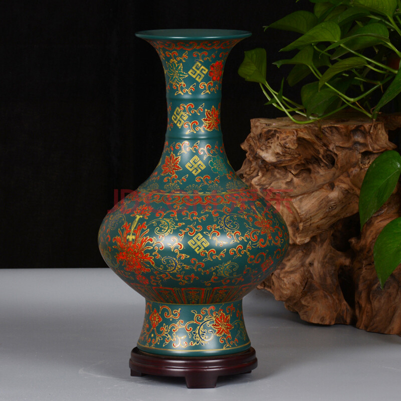 仿古粉彩 花箍瓶