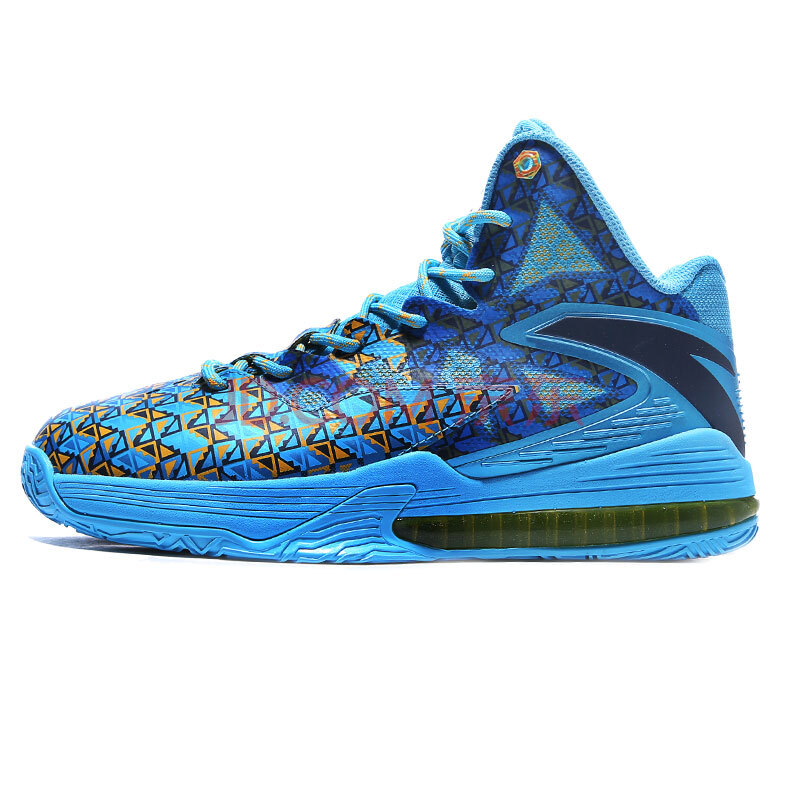 安踏男鞋篮球鞋2016春季新款高帮耐磨帕森斯弹力胶战靴11611301 浅军