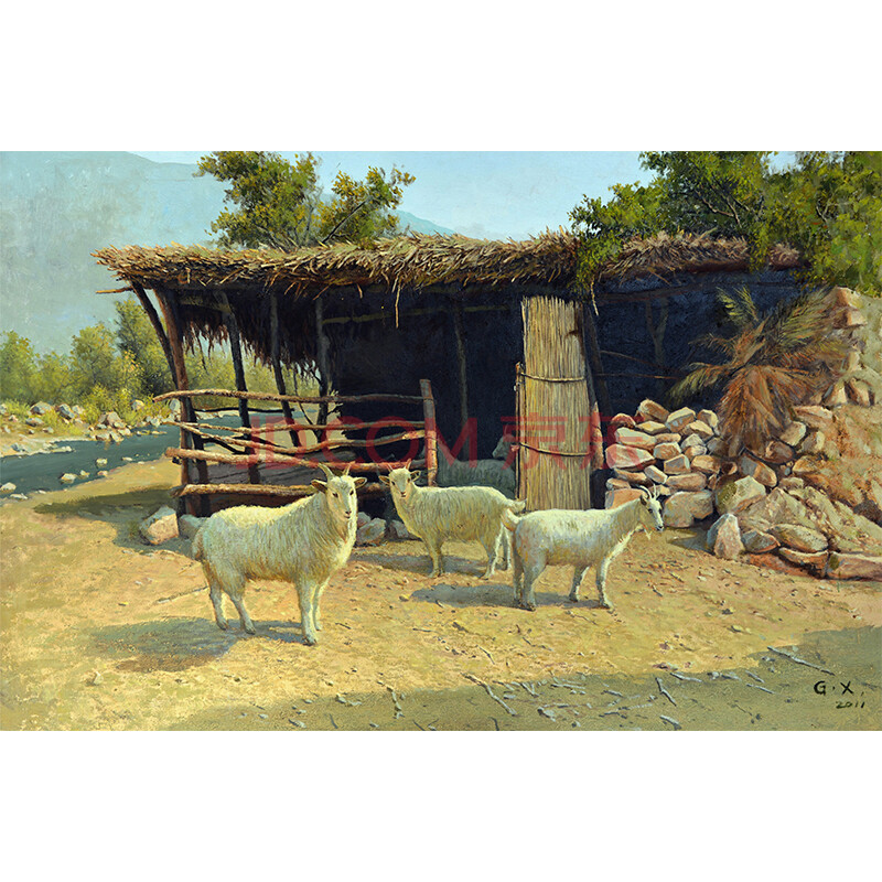 王功学《三羊开泰》-京东珍品拍卖