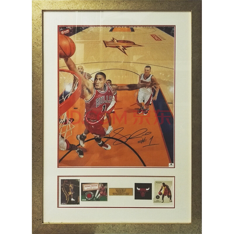 德里克·罗斯签名照(附ga证书)