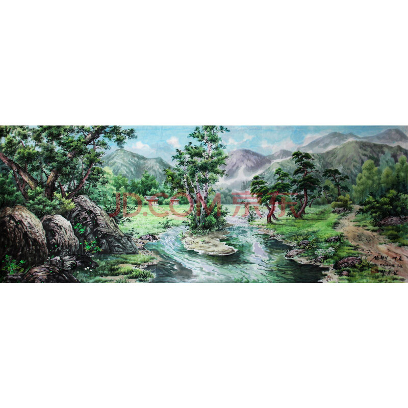 朝鲜画家崔浩镇《山川之夏》