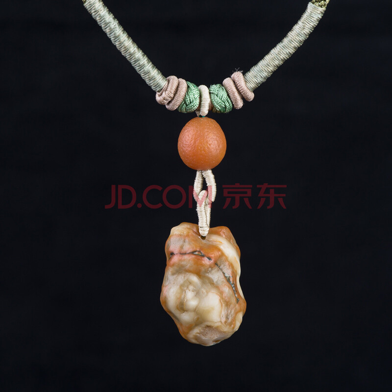 善玉缘阿拉善玛瑙《鱼纹血脉项圈》27g含项圈