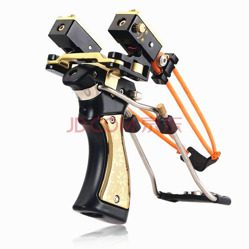 spike户外弹弓 激光弹弓 强力弹弓打 弹弓 弹弓架带皮筋皮兜 蛋弓 弹