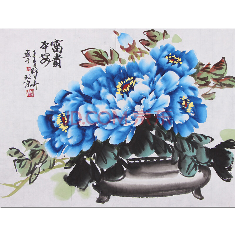 国宾礼级画家 师百卉《富贵平安》