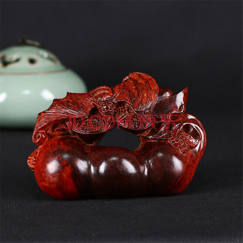 小叶紫檀 手工雕刻 多子多福摆件110mm48mm74mm
