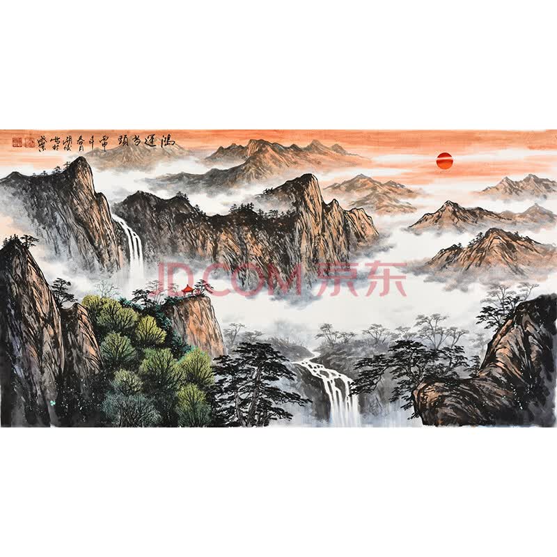 中国书画家协会会员胡俊《鸿运当头》