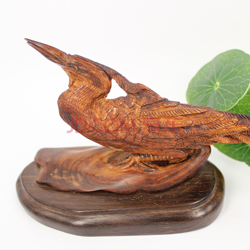 【宗教文化】灵山寺出品加持越南黄花梨孔雀摆件