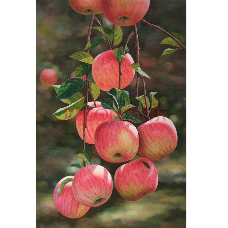 郑武贤《平安如意》布面油画 超写实手绘作品