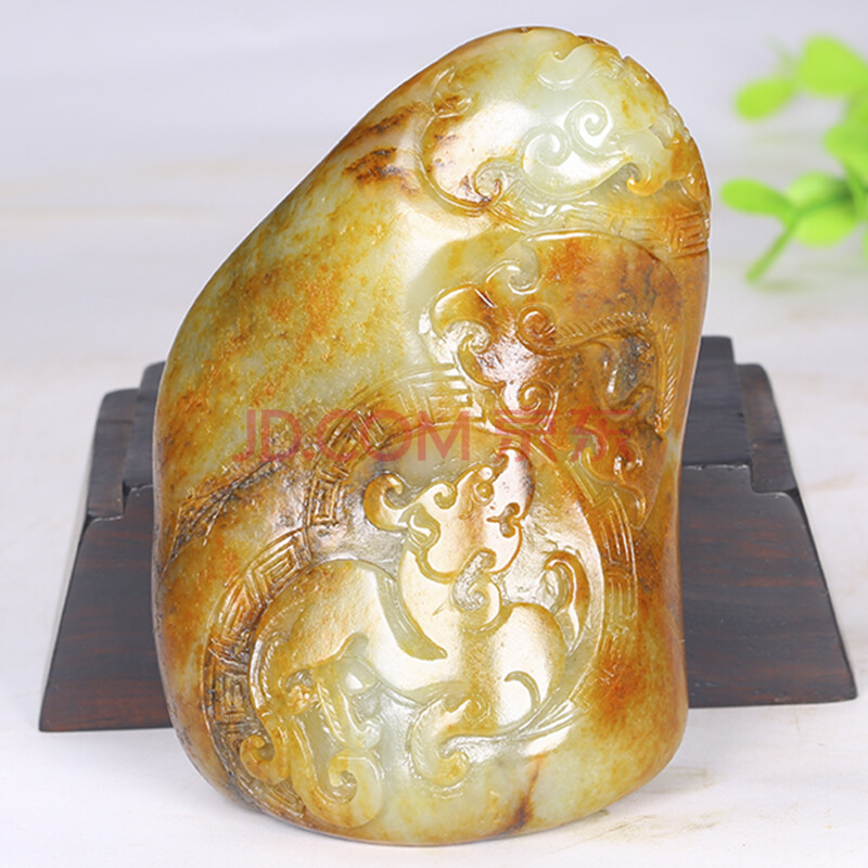 玉龙河和田玉府上有龙把件229.164克 【大玉儿珠宝】