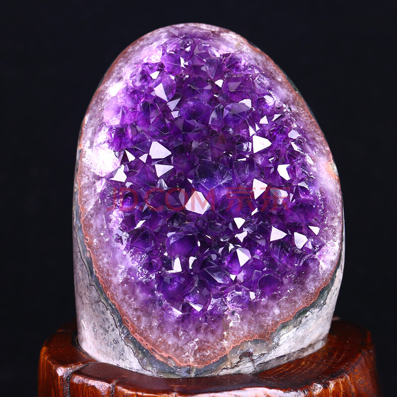 福玺珠宝 d# 臻品天然原矿紫水晶晶蔟摆件 1301克