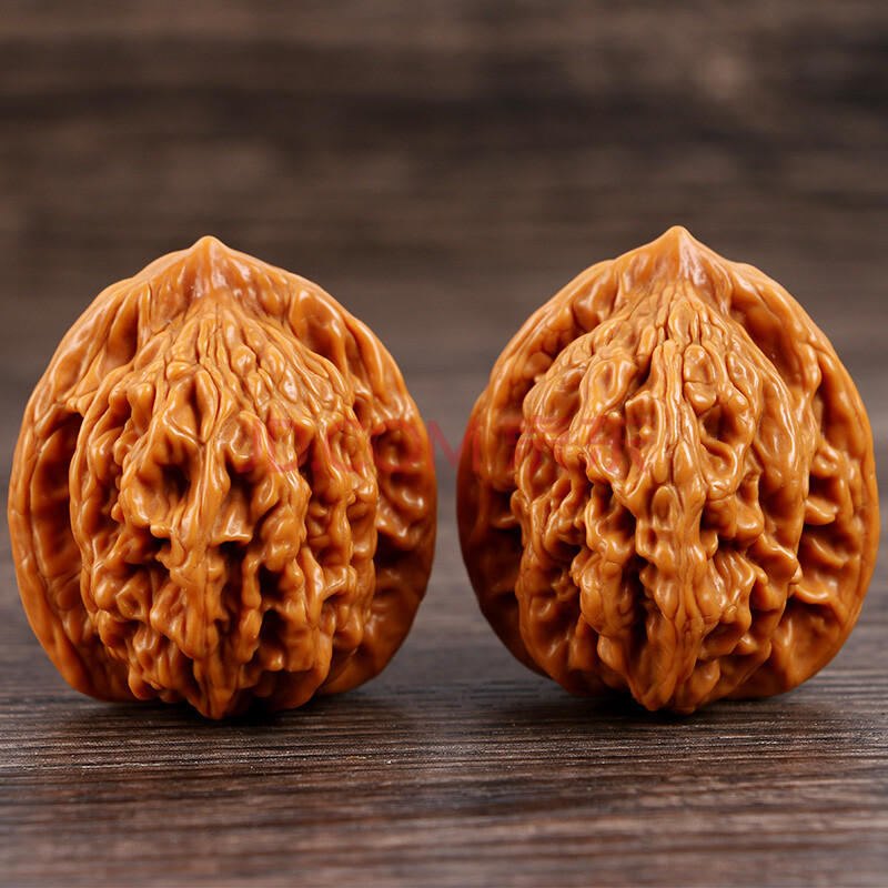 盘玩核桃官帽文玩核桃麦穗虎头手把玩 高抛麦穗虎头(三对)