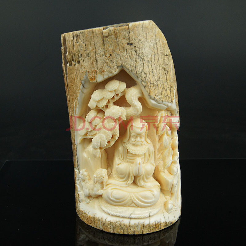 猛犸象牙 高僧摆件 799克