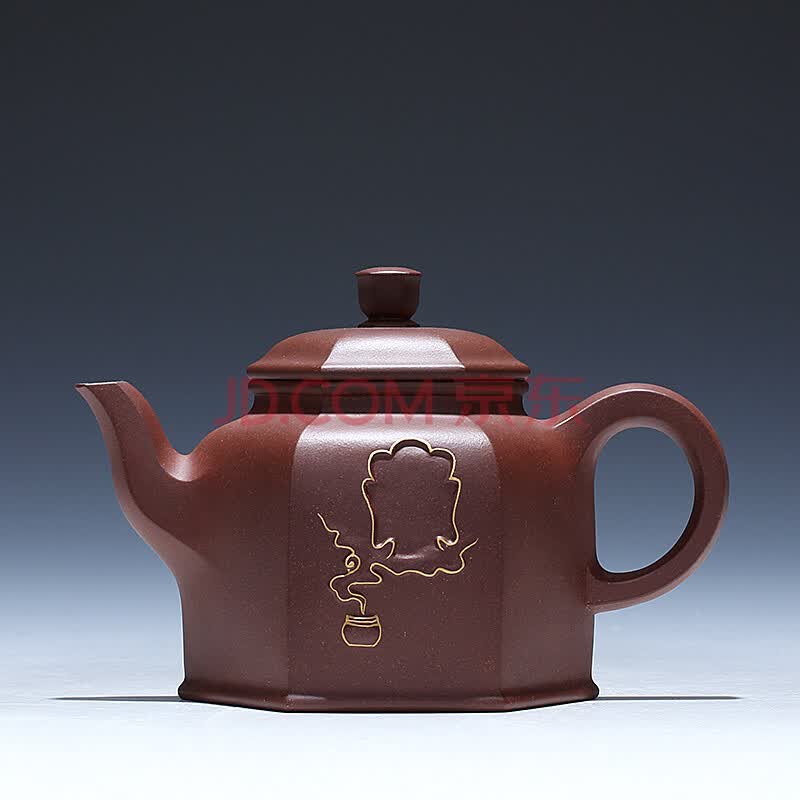 蒋建军 高级工艺美术师 紫泥【六方醒辰】宜兴紫砂壶茶壶