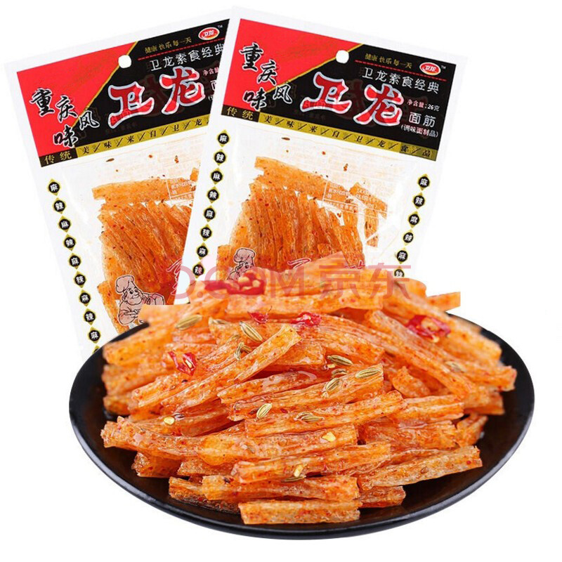 卫龙 亲嘴烧 辣条 大面筋68g*5件