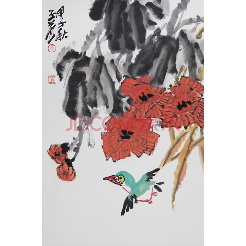 崔子范 芙蓉翠鸟