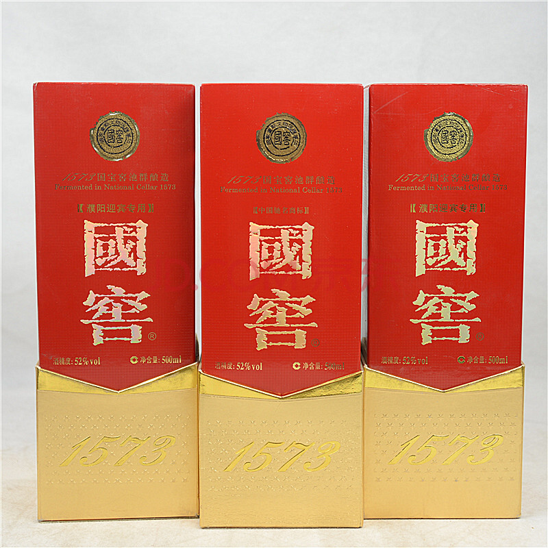 國窖1573 2011年,2012年52度 500ml 3瓶 益豐-京東珍品拍賣