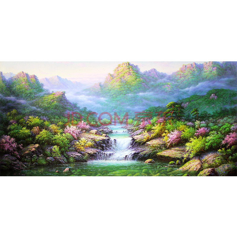 朝鲜画家金日国《盛夏光年》精品油画