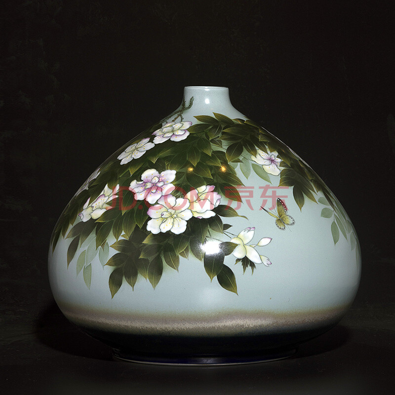 综合装饰 繁华青韵图 瓷瓶 江西省高级工艺美术师 李晶