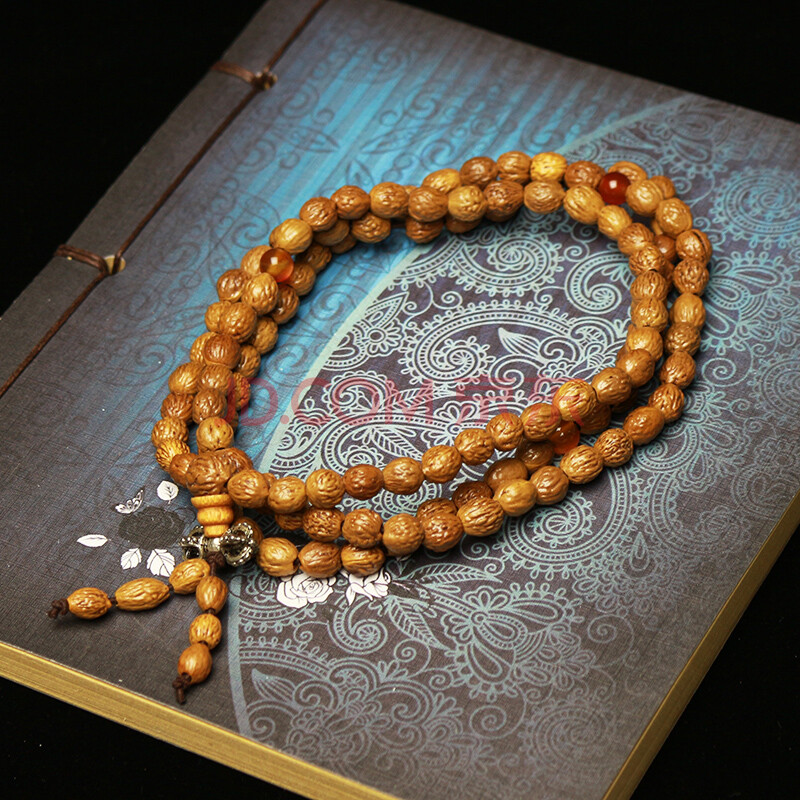 【宗教文化】明光精舍 108颗长寿金刚菩提手链8*7mm