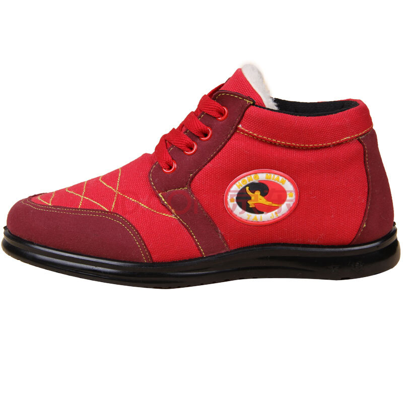 红棉 太极鞋棉鞋冬季男女加绒加厚保暖武术鞋练功鞋太极拳晨练高帮软