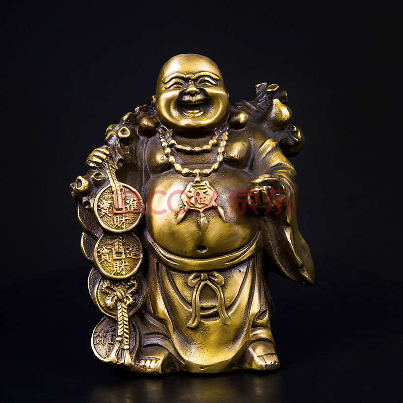【宗教文化】真乘寺黄金袋弥勒佛摆件