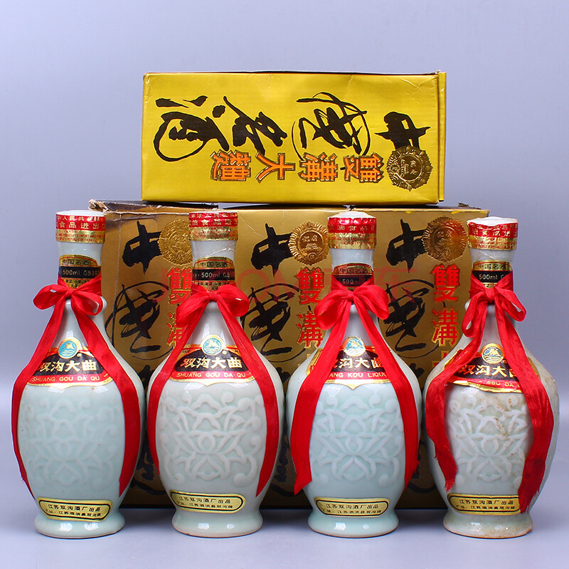y33 【中国名酒】1990年代初 双沟大曲 53度 500ml 4瓶