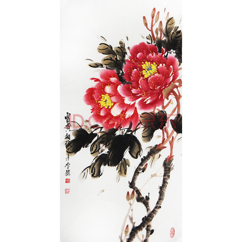 实力派画家 李黎《富贵相依》t