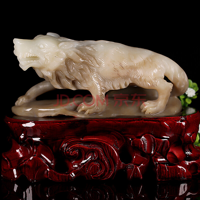 和田玉狼向天下618.71克