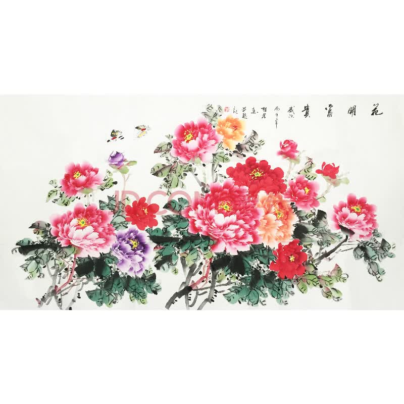 大幅陈桂芳《花开富贵》