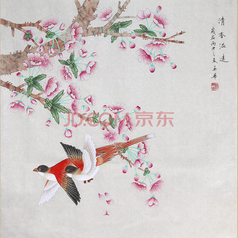 中国著名工笔画家 顾英华先生作品——清香溢远