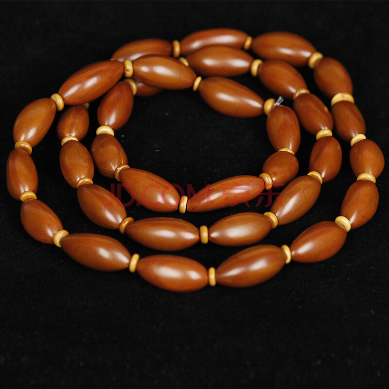 鼎泰轩 橄榄核雕刻手串 素核长串 老油核 b10