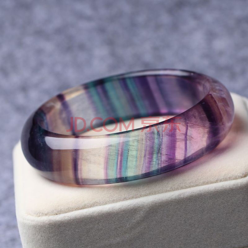 彩萤石手镯91.17g 百灵拍卖