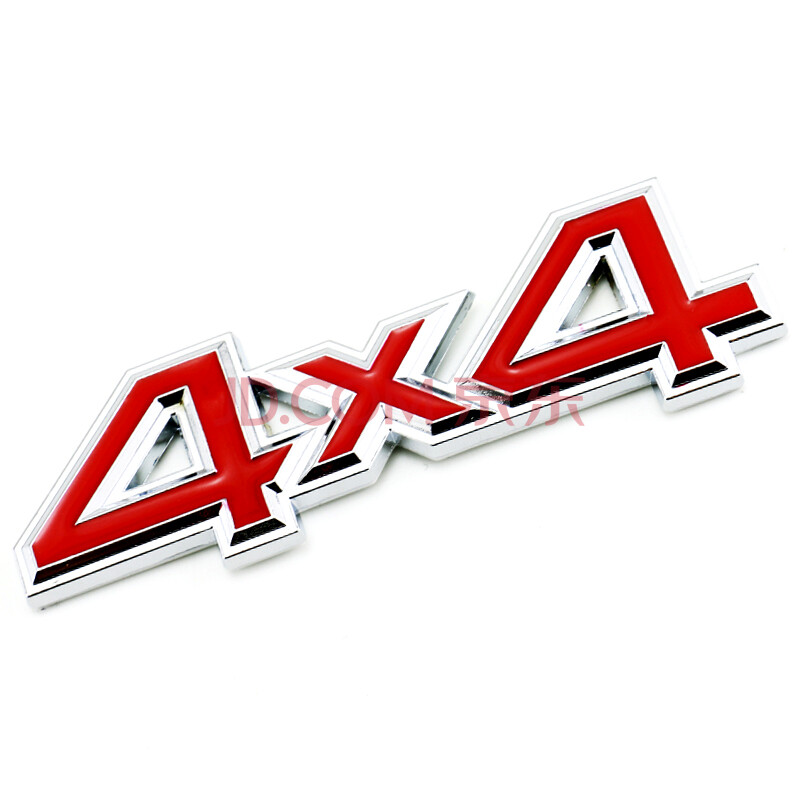 廷彪适用于09-12款丰田专用汉兰达4wd v6 改装后尾箱标志 四驱车标 银