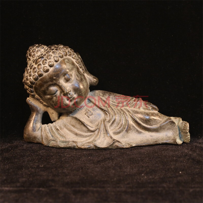 黄铜小卧佛摆件