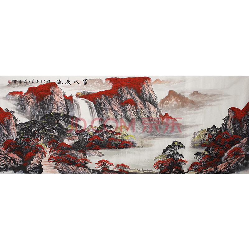 实力派画家 蒋伟《富水长流》a16