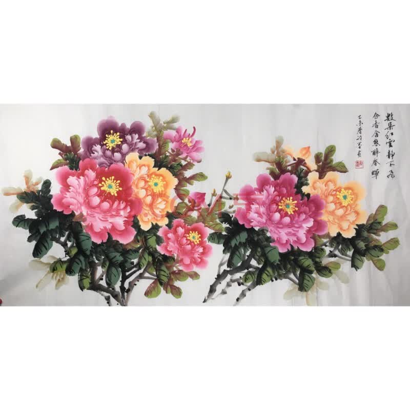 省美协会员 职业画家 许墨《数朵红云静不飞》