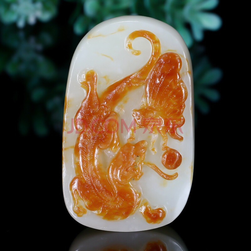 和田玉白玉耄耋富贵把件120克王石玉铺