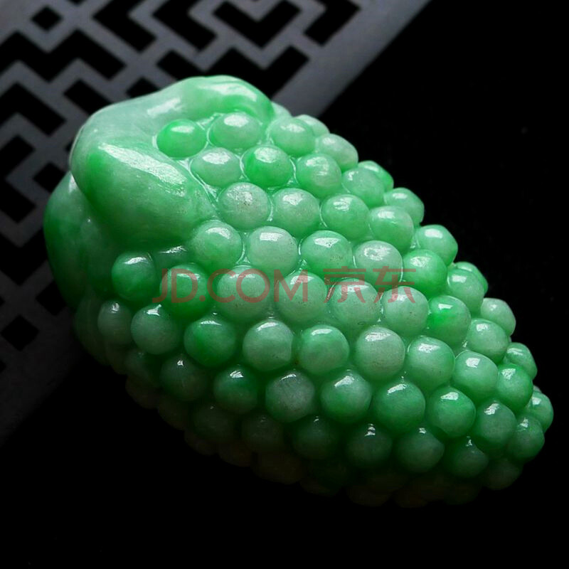 皇家大福翡翠 冰糯种浅绿荔枝挂件28.06g