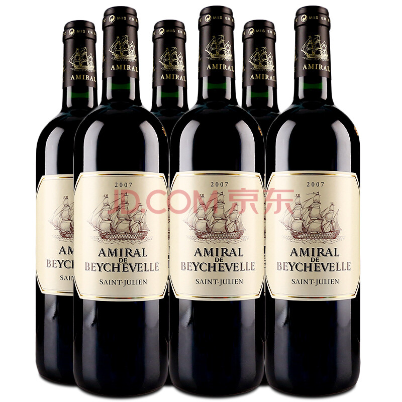 【6瓶】2007年 龙船庄园副牌干红葡萄酒 amiral de beychevelle