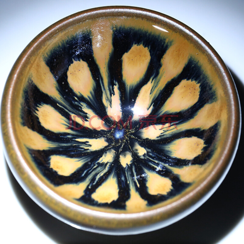 凌峰建盏 民间艺人 陈志飞【铁锈斑】上口径7.3cm 编号04104