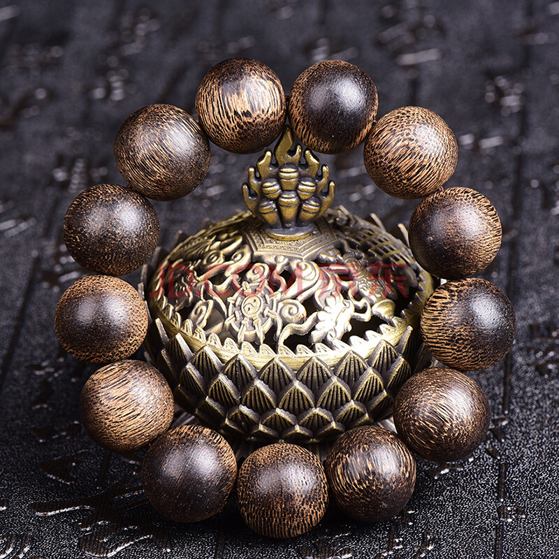 19毫米 金丝沉 沉香木手串