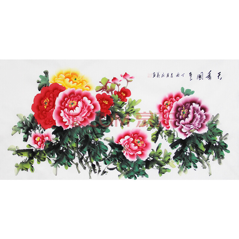 中国书画家协会会员 孔庆义 《天香国色》