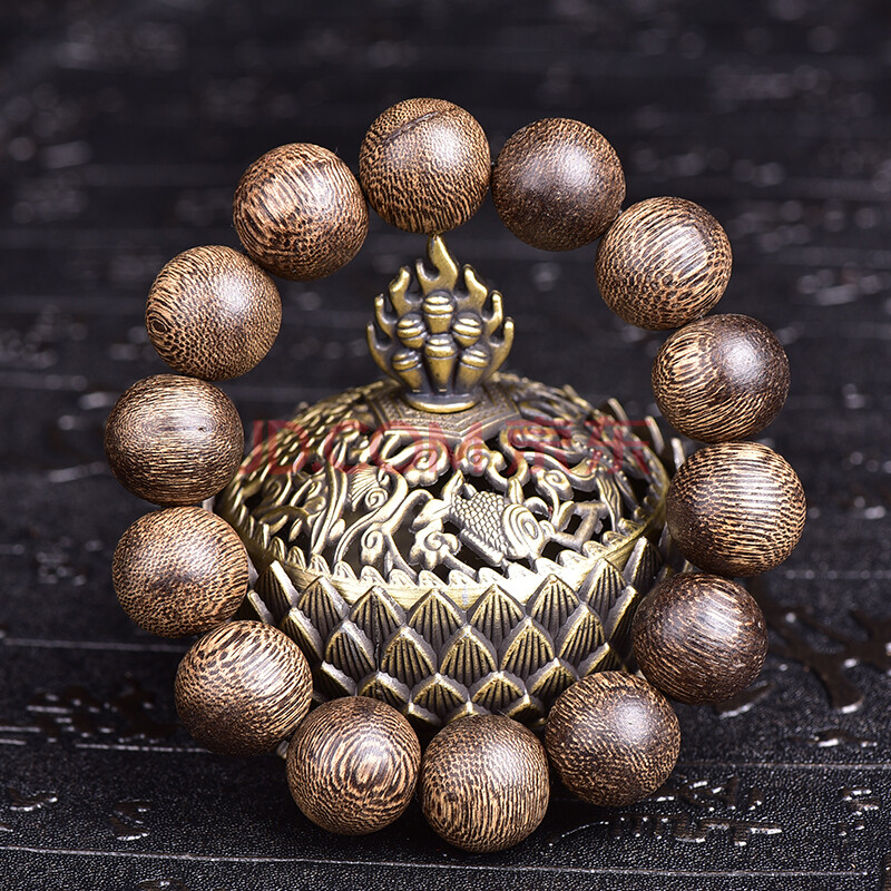 16毫米 金丝沉 沉香木手串