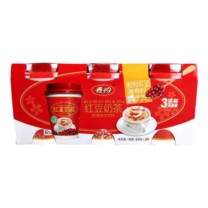 香约 红豆奶茶三连杯64g*3杯